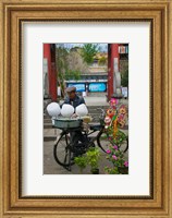 Candy Floss Vendor selling Cotton Candies in Old Town Dali, Yunnan Province, China Fine Art Print