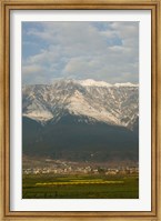 Town at mountainside, Cangshan, Dali, Erhai Hu Lake Area, Yunnan Province, China Fine Art Print