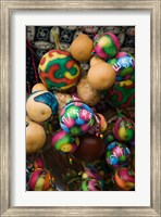 Painted gourds for sale in a street market, Old Town, Lijiang, Yunnan Province, China Fine Art Print