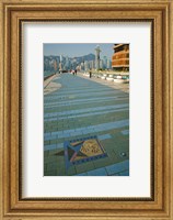 Plaque and Handprints of Jackie Chan, Avenue Of The Stars, Victoria Harbour, Kowloon, Hong Kong, China Fine Art Print