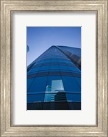 Reflection of buildings on a stock exchange building, Exchange Square, Central District, Hong Kong Island, Hong Kong Fine Art Print