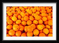 Close-up of oranges, Santa Paula, Ventura County, California, USA Fine Art Print