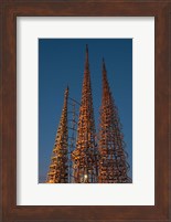 Low angle view of the Watts Tower, Watts, Los Angeles, California, USA Fine Art Print