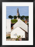 Statue of Pope Urban II at Chatillon sur Marne, Marne, Champagne-Ardenne, France Fine Art Print
