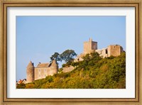 Low angle view of a castle on a hill, Brancion, Maconnais, Saone-et-Loire, Burgundy, France Fine Art Print