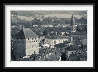 Abbey in a town, Cluny Abbey, Maconnais, Saone-et-Loire, Burgundy, France Fine Art Print