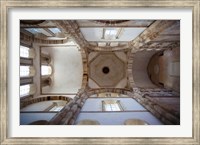 Low angle view of ceiling of an abbey, Cluny Abbey, Maconnais, Saone-et-Loire, Burgundy, France Fine Art Print