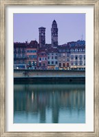 Buildings at the waterfront, Quai Jean Jaures, Macon, Burgundy, Saone-et-Loire, France Fine Art Print