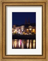 Buildings at the Waterfront, Quai Lamartine, Saone River, Macon, Burgundy, Saone-et-Loire, France Fine Art Print