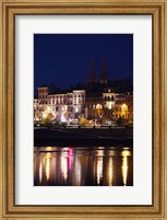 Buildings at the Waterfront, Quai Lamartine, Saone River, Macon, Burgundy, Saone-et-Loire, France Fine Art Print