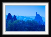 Saint Michel d'Aiguilhe Chapel at Dawn, Aiguilhe, Le Puy-en-Velay, Haute-Loire, Auvergne, France Fine Art Print