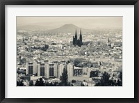 Cityscape with Cathedrale Notre-Dame-de-l'Assomption in the background, Clermont-Ferrand, Auvergne, Puy-de-Dome, France Fine Art Print