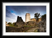 Fortified church at La Couvertoirade, Aveyron, Midi-Pyrenees, France Fine Art Print