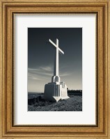 Cross on Mont St-Clair, Sete, Herault, Languedoc-Roussillon, France Fine Art Print