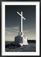 Cross on Mont St-Clair, Sete, Herault, Languedoc-Roussillon, France Fine Art Print