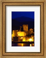 Castle at the waterfront, Chateau Royal, Collioure, Vermillion Coast, Pyrennes-Orientales, Languedoc-Roussillon, France Fine Art Print