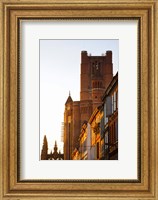 Low angle view of old town buildings, Albi, Tarn, Midi-Pyrenees, France Fine Art Print