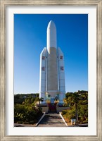 Ariane 5 French space rocket at Cite de l'Espace space park, Toulouse, Haute-Garonne, Midi-Pyrenees, France Fine Art Print