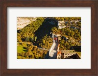 Overview of chateau ramparts, Rocamadour, Lot, Midi-Pyrenees, France Fine Art Print