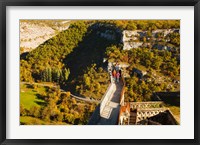 Overview of chateau ramparts, Rocamadour, Lot, Midi-Pyrenees, France Fine Art Print