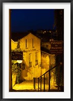 Street view at dawn, Saint-Emilion, Gironde, Aquitaine, France Fine Art Print