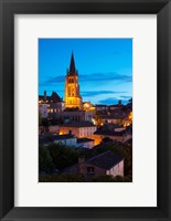 Eglise Monolithe Church at Dawn, Saint-Emilion, Gironde, Aquitaine, France Fine Art Print