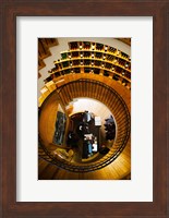 Overview of the L'Intendant wine shop staircase, Bordeaux, Gironde, Aquitaine, France Fine Art Print