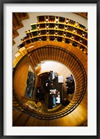 Overview of the L'Intendant wine shop staircase, Bordeaux, Gironde, Aquitaine, France Fine Art Print