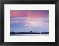 Garonne Riverfront at dusk, Bordeaux, Gironde, Aquitaine, France Fine Art Print