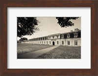 Facade of the rope making factory of the French Navy, Corderie Royale, Rochefort, Charente-Maritime, Poitou-Charentes, France Fine Art Print