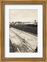 Old drydock at the rope making factory of French Navy, Corderie Royale, Rochefort, Charente-Maritime, Poitou-Charentes, France Fine Art Print