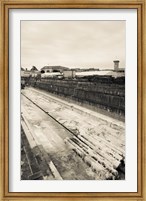 Old drydock at the rope making factory of French Navy, Corderie Royale, Rochefort, Charente-Maritime, Poitou-Charentes, France Fine Art Print