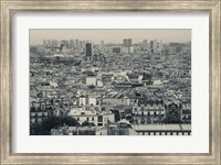 Aerial view of a city viewed from Basilique Du Sacre Coeur, Montmartre, Paris, Ile-de-France, France Fine Art Print