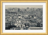 Aerial view of a city viewed from Basilique Du Sacre Coeur, Montmartre, Paris, Ile-de-France, France Fine Art Print