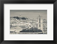 City with St. Jacques Tower and Basilique Sacre-Coeur viewed from Notre Dame Cathedral, Paris, Ile-de-France, France Fine Art Print