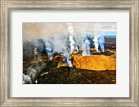 Steam erupting from a volcano, Kilauea, Kauai, Hawaii Fine Art Print