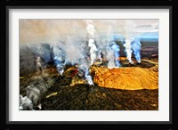 Steam erupting from a volcano, Kilauea, Kauai, Hawaii Fine Art Print