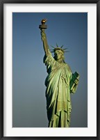 Low angle view of a statue, Statue Of Liberty, Manhattan Framed Print