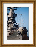 Close UP of USS Missouri, Pearl Harbor, Honolulu, Oahu, Hawaii Fine Art Print