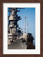 Close UP of USS Missouri, Pearl Harbor, Honolulu, Oahu, Hawaii Fine Art Print