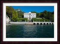 Villa at the waterfront, Villa Carlotta, Tremezzo, Lake Como, Lombardy, Italy Fine Art Print