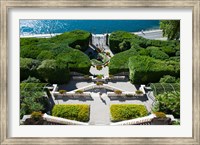 Entrance of a villa, Villa Carlotta, Tremezzo, Lake Como, Lombardy, Italy Fine Art Print