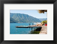 Sundeck and floating pool at Grand Hotel, Tremezzo, Lake Como, Lombardy, Italy Fine Art Print