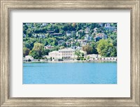 Buildings on a hill, Villa Olmo, Lake Como, Lombardy, Italy Fine Art Print
