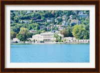 Buildings on a hill, Villa Olmo, Lake Como, Lombardy, Italy Fine Art Print