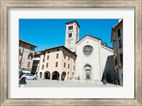 Low angle view of a church, Church of San Fedele, Piazza San Fedele, Como, Lombardy, Italy Fine Art Print