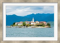 Town on an Island, Isola dei Pescatori, Stresa, Lake Maggiore, Piedmont, Italy Fine Art Print