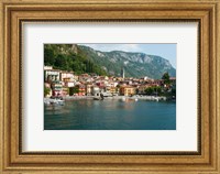 Buildings in a Town at the Waterfront, Varenna, Lake Como, Lombardy, Italy Fine Art Print
