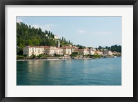 Buildings in a Town at the Waterfront, Bellagio, Lake Como, Lombardy, Italy Fine Art Print