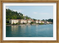 Buildings in a Town at the Waterfront, Bellagio, Lake Como, Lombardy, Italy Fine Art Print